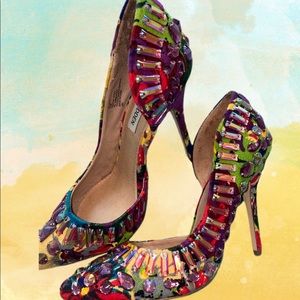 Steve Madden Galactik Multi Colored Jewel Heels